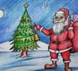 How to Draw Santa Claus and a Tree in Minutes